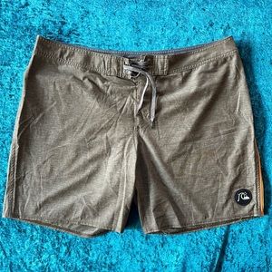Quiksilver olive Highline board shorts